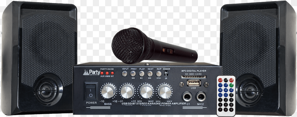 Party Ka100 Karaoke System Light Amp Sound, Electrical Device, Electronics, Microphone, Speaker Png Image
