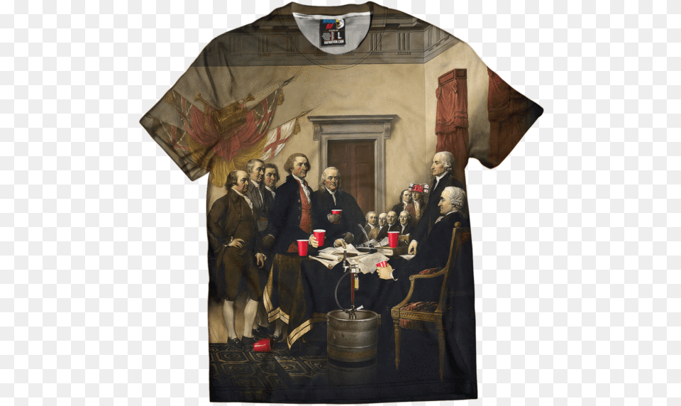 Party Like Our Forefathers Declaration Of Independence, Art, Painting, Adult, Person Png