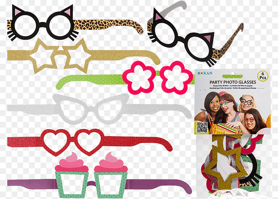 Party Paper Glasses, Accessories, Sunglasses, Woman, Adult Free Png Download