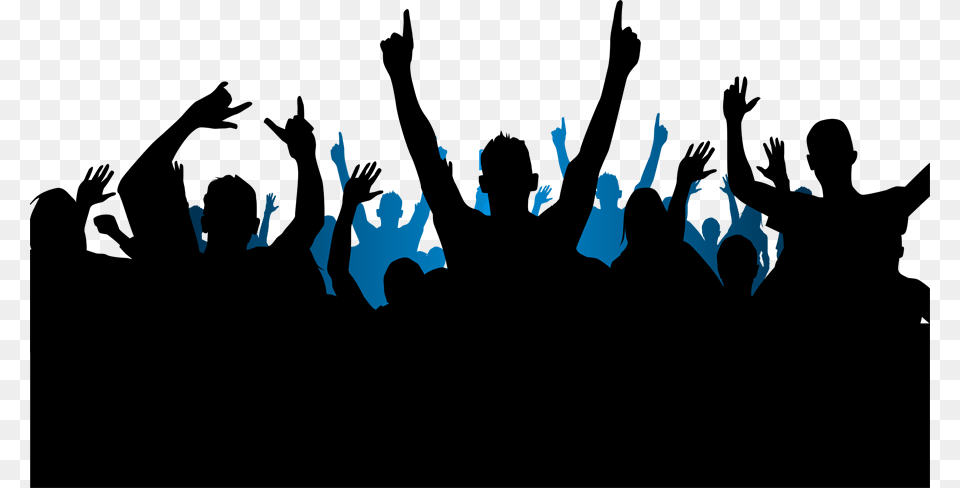 Party People Silhouette, Concert, Crowd, Person, Adult Free Transparent Png