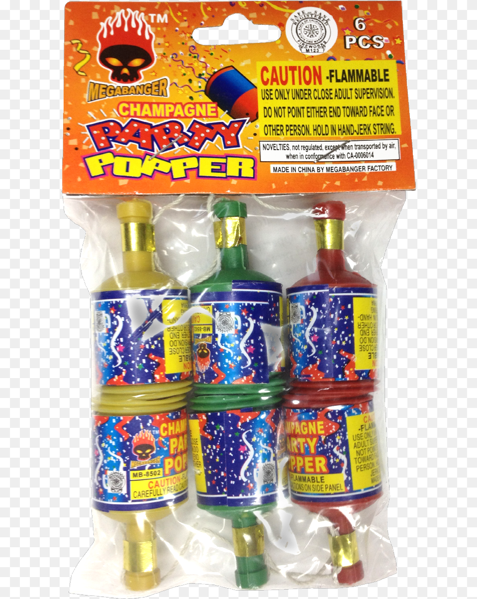 Party Popper, Can, Tin, Bottle, Cosmetics Png Image