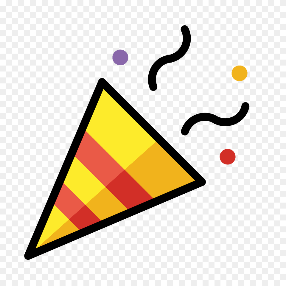 Party Popper Emoji Clipart, Triangle Free Png