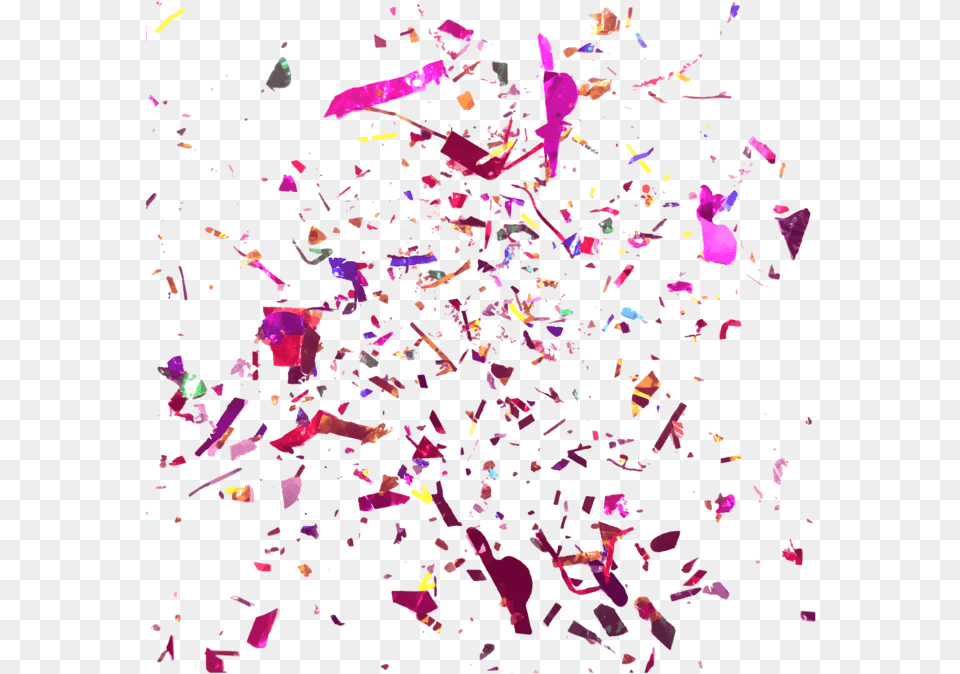 Party Popper With Confetti Image Background For Picsart Hd, Paper, Plant, Purple Png