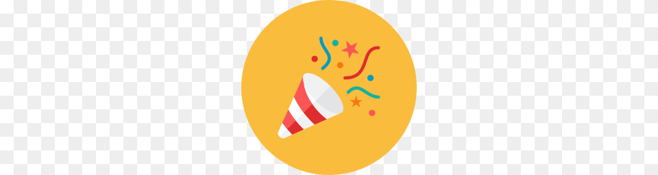 Party Poppers Icon Kameleon Iconset Webalys, Clothing, Hat Free Png Download