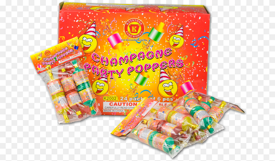 Party Poppers Poppers Fireworks, Candy, Food, Sweets, First Aid Free Transparent Png