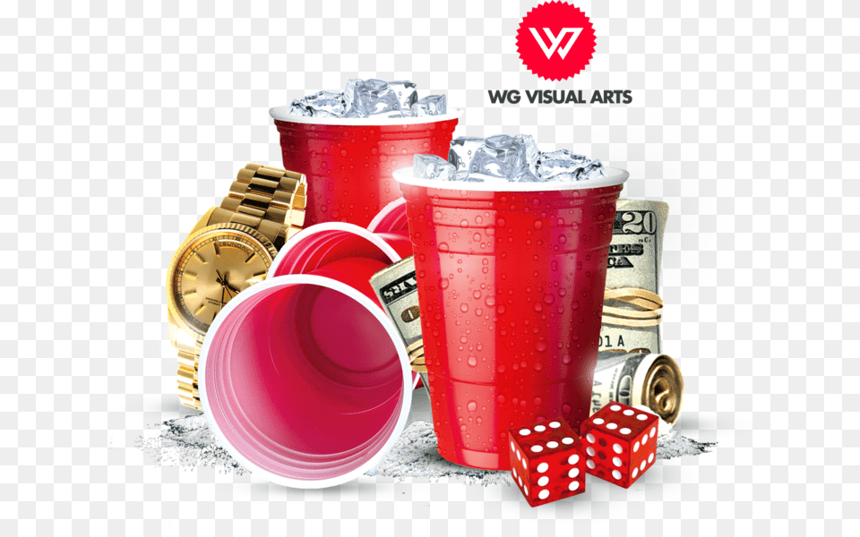 Party Red Cup, Wristwatch, Disposable Cup Free Png