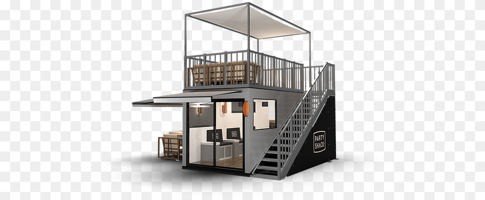 Party Shack Product Render Hero Ccd House, Kiosk, Staircase, Architecture, Housing Free Png