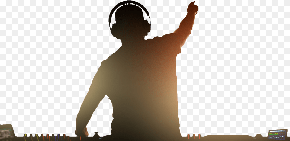 Party Silhouette Dj, Body Part, Finger, Hand, Person Free Png Download