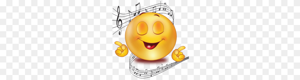 Party Singing Music Emoji, Sphere Free Png