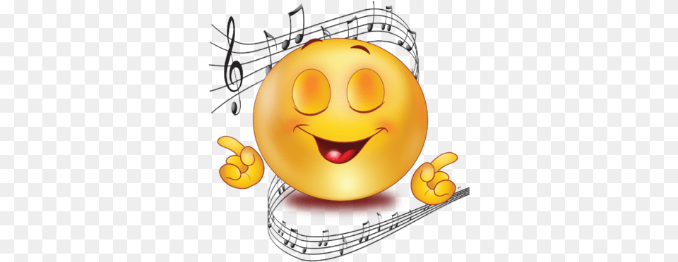 Party Singing Music Music Emojis, Sphere Free Png Download