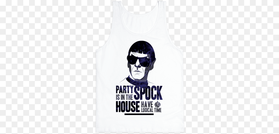 Party Spock Tank Top T Shirt, Clothing, Tank Top, Adult, Male Png Image