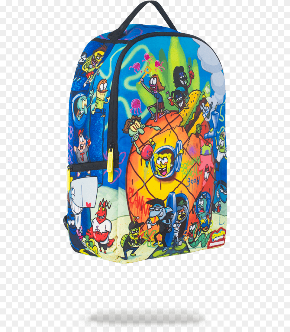 Party Sprayground Backpack Sprayground Spongebob Pineapple Party Backpack, Bag, Baby, Person, Boy Free Png