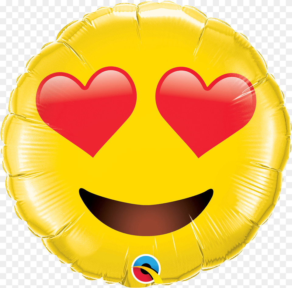 Party Supplies 18 Foil Heart Eyes Emoji Balloon Png Image