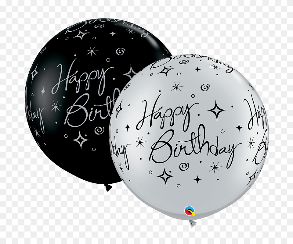 Party Supplies 18 Foil Zebra Print Birthday Balloon Unique Black And White Balloons, Sphere, Egg, Food, Text Free Png Download