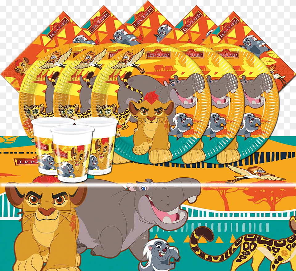 Party Supplies Procos The Lion Guard Paper Party Dinner Plates 8 Pack, Art, Drawing, Gun, Weapon Free Transparent Png