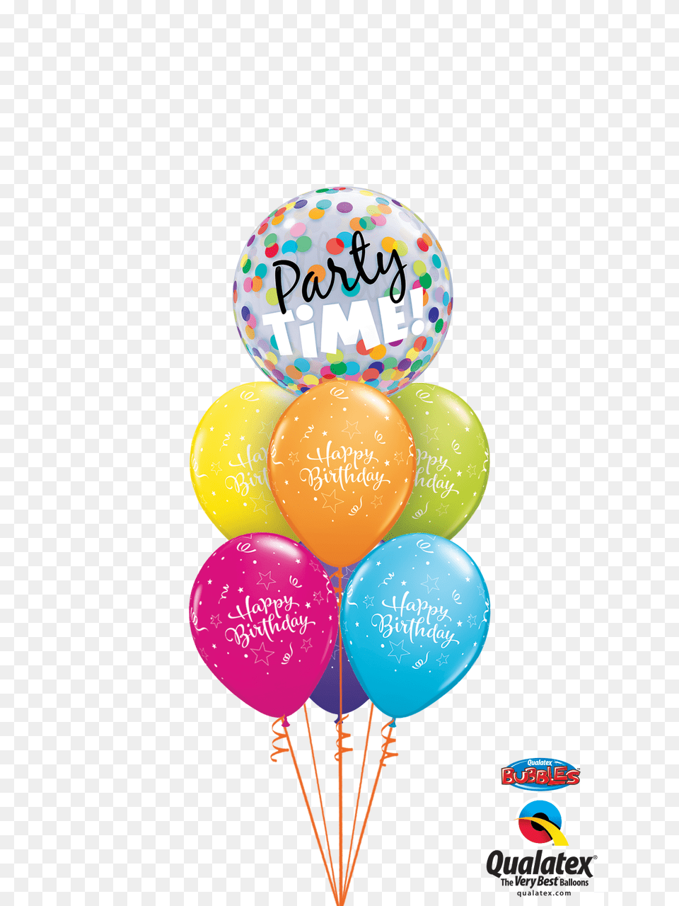 Party Time Bubble Bouquet Large Pink 40th Birthday Balloon Bouquet Free Transparent Png