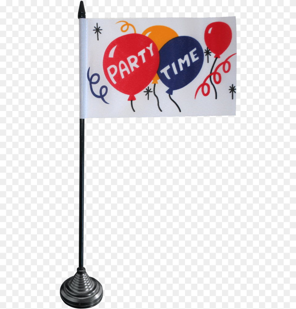 Party Time Table Flag Sign, Balloon Png