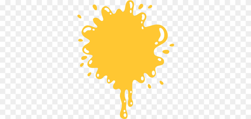 Party Yellow Paint Splash Transparent Background, Plant, Pollen Png