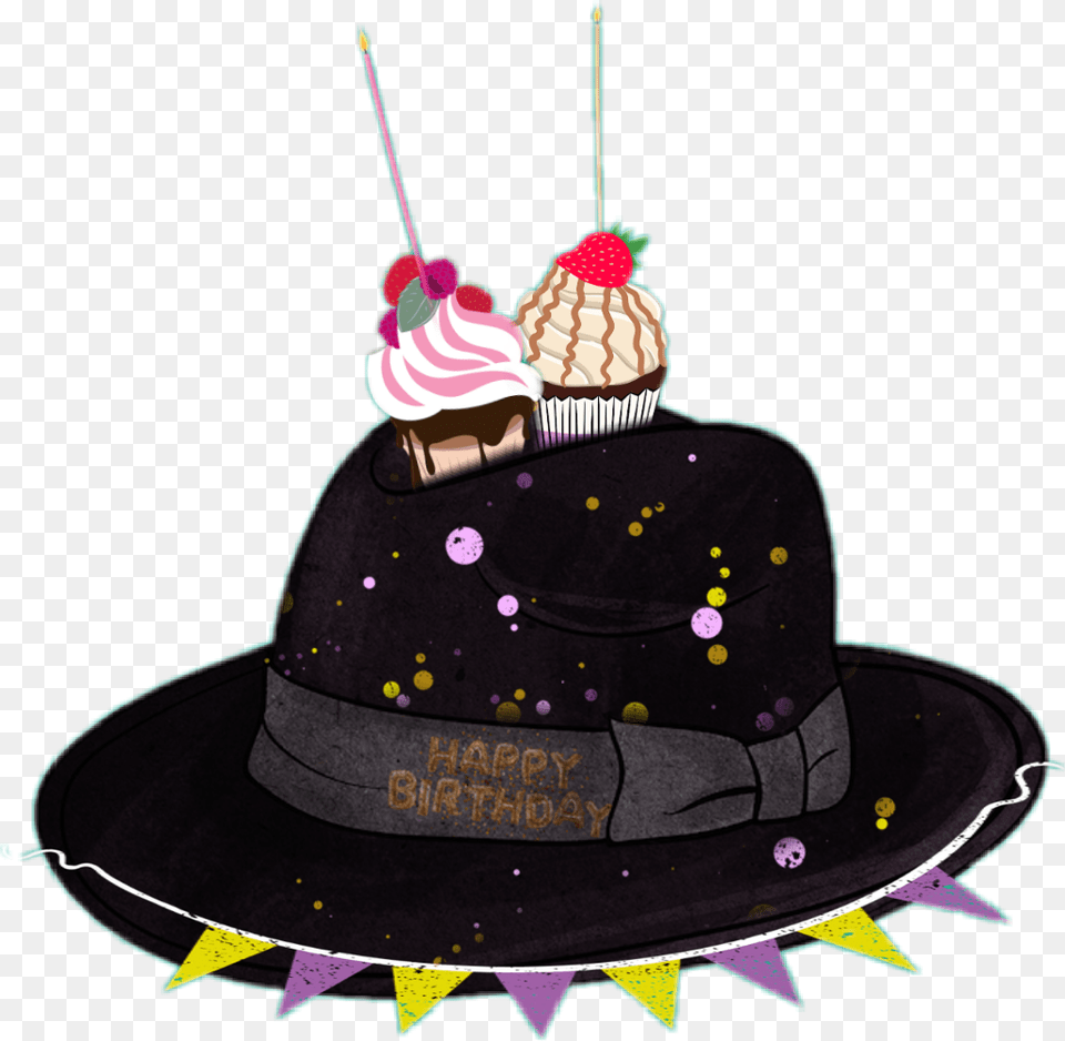 Partybirthdayhatfun Birthday Candle, Clothing, Hat, Cream, Dessert Free Transparent Png