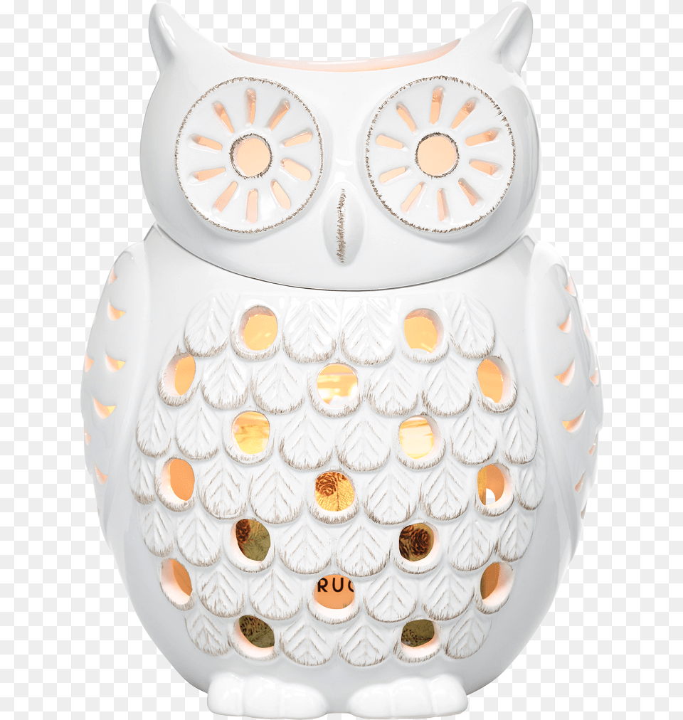 Partylite Snowy Owl Snowglobe Tealight Holder, Jar, Pottery, Art, Porcelain Free Png Download