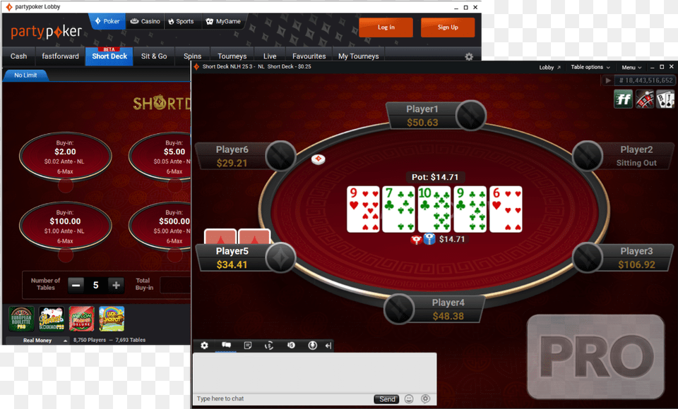 Partypoker Has Launched Short Deck Holdem A Game Party Poker Short Deck Free Transparent Png