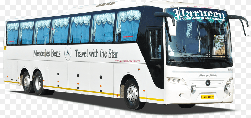 Parveen Travels Semi Sleeper Bus, Transportation, Vehicle, Tour Bus, Person Png