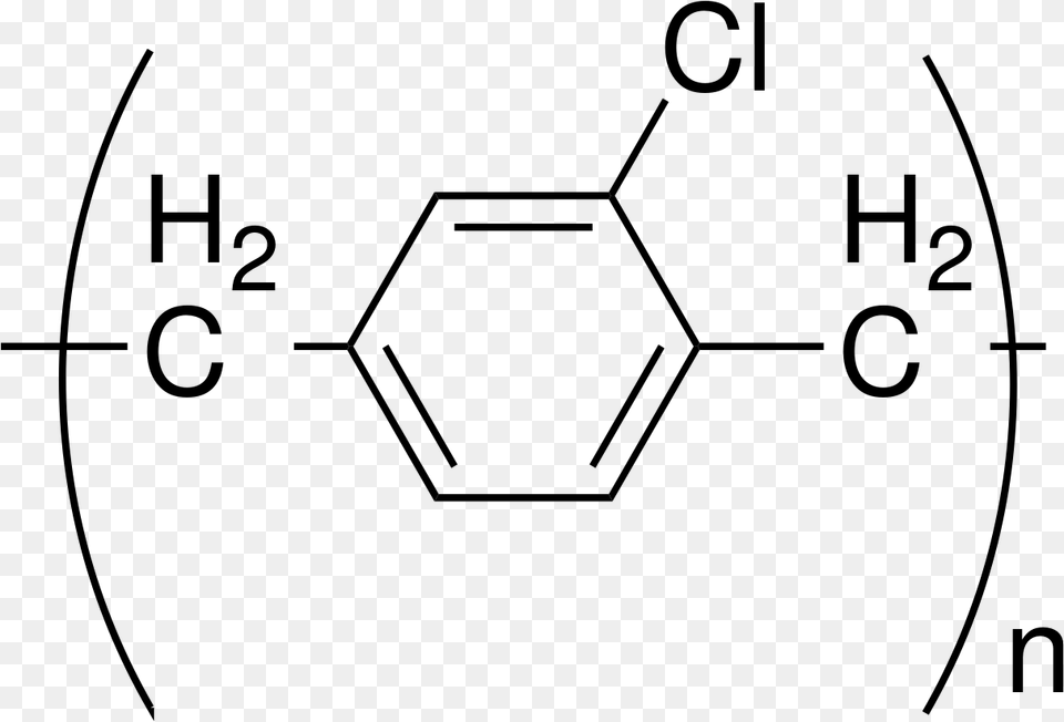 Parylene C Repeat Unit Parylene C Chemical Structure, Gray Free Png Download