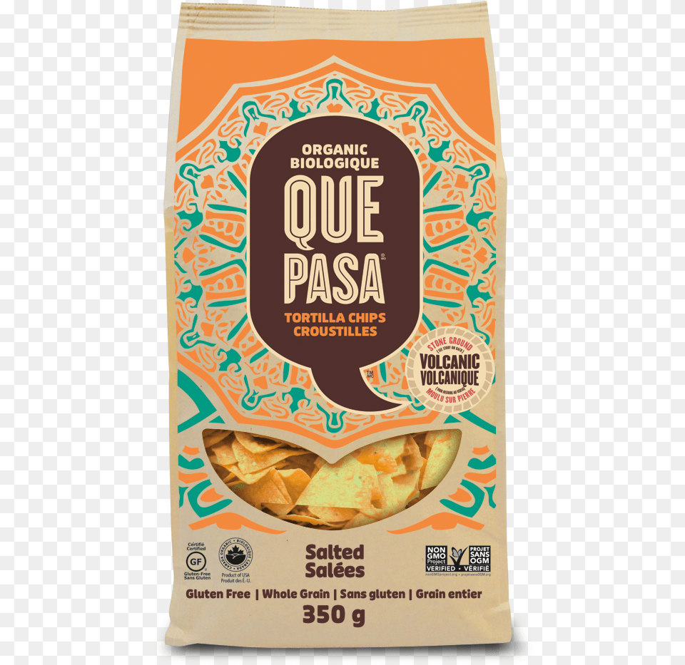 Pasa Organic Tortilla Chips, Bread, Food, Snack, Book Png Image