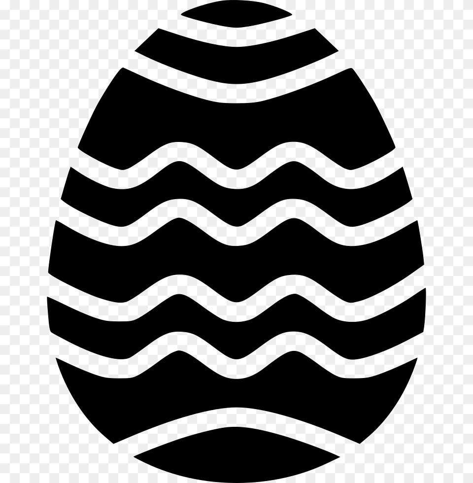 Paschal Egg Decorated Decoration Stripes Waves Illustration, Food, Easter Egg, Animal, Kangaroo Png