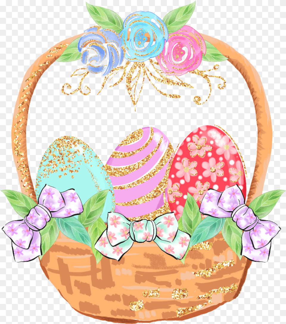 Pascuas Huevos Eggs Flores Flowers Illustration, Basket, Birthday Cake, Cake, Cream Png