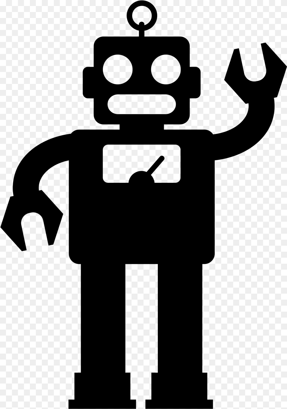 Pasos A Seguir Para Unirte Al Trail De Curatorem Black Robot Clipart, Gray Png