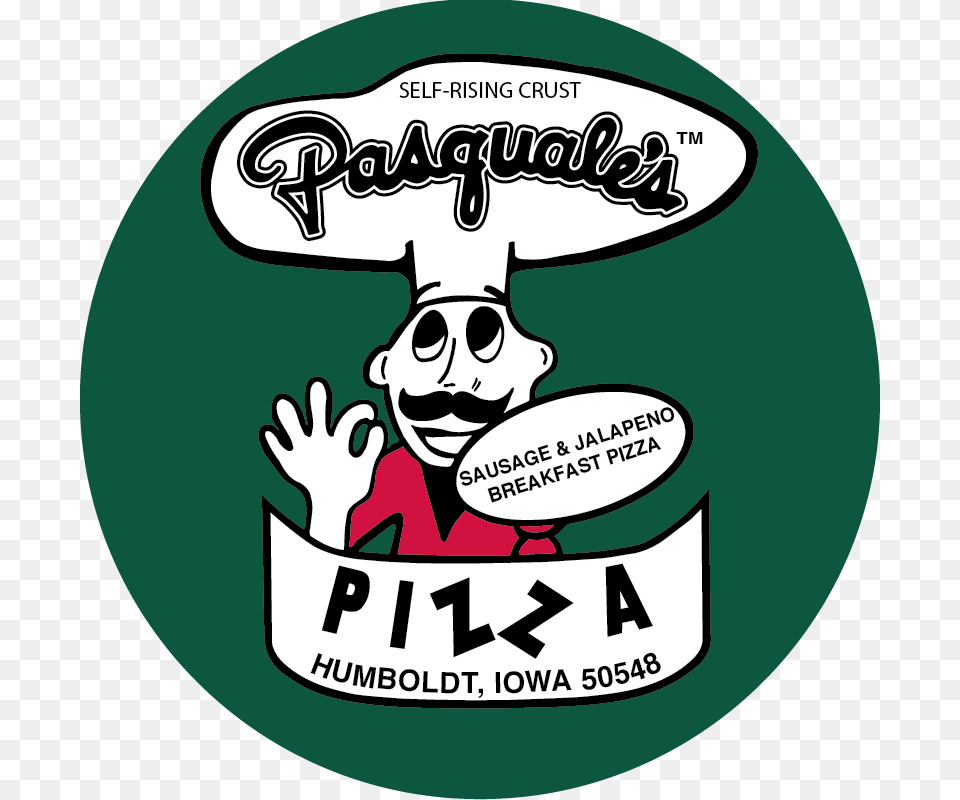 Pasquales Sausage Jalapeno And Eggs Breakfast Pizza, Sticker, Advertisement, Logo, Poster Free Png