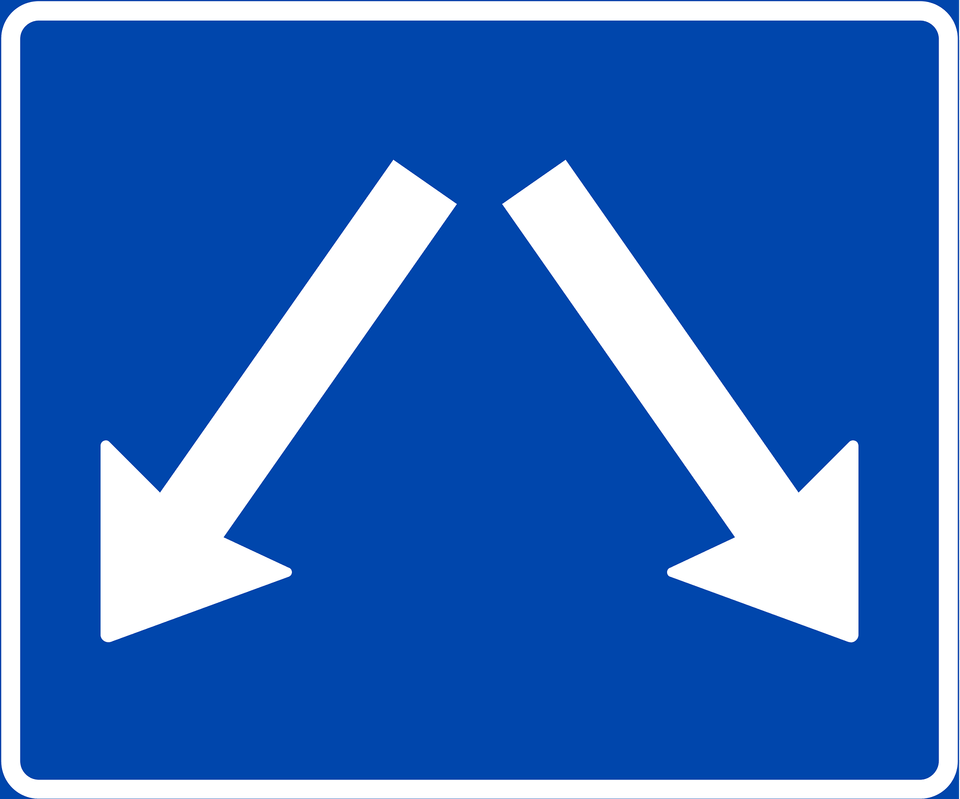 Pass On Either Side Sign In Norway Clipart, Symbol Png Image