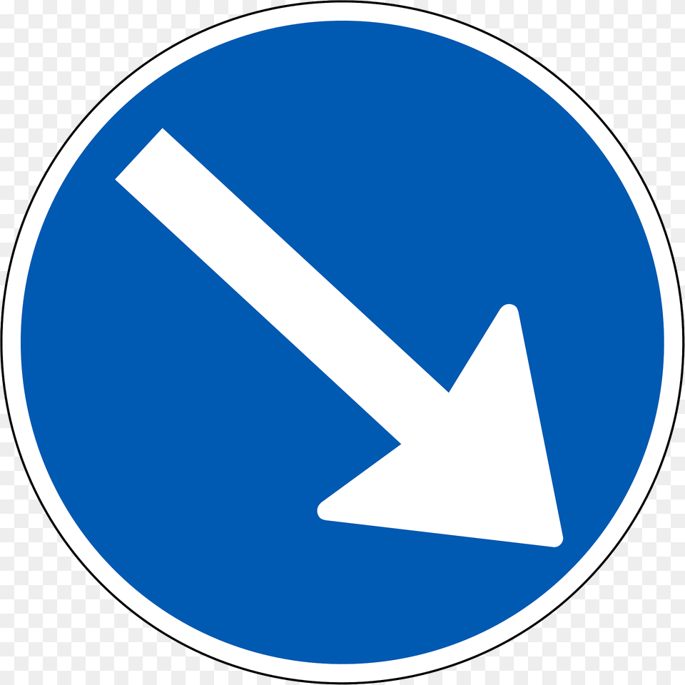 Pass On This Side Sign In Denmark Clipart, Symbol, Disk, Road Sign Free Transparent Png