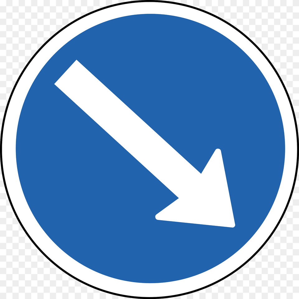 Pass On This Side Sign In Iceland Clipart, Symbol, Road Sign, Disk Free Transparent Png
