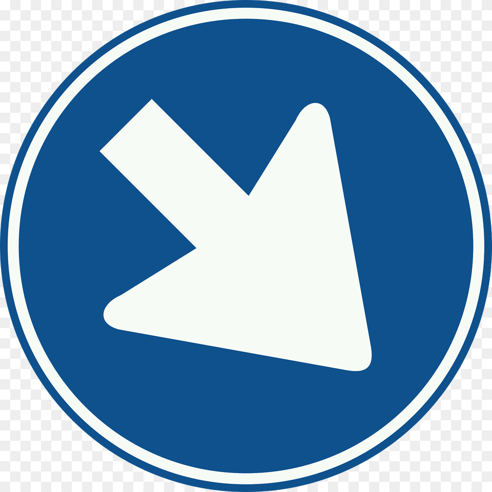 Pass On This Side Sign In Netherlands Clipart, Symbol, Disk Png