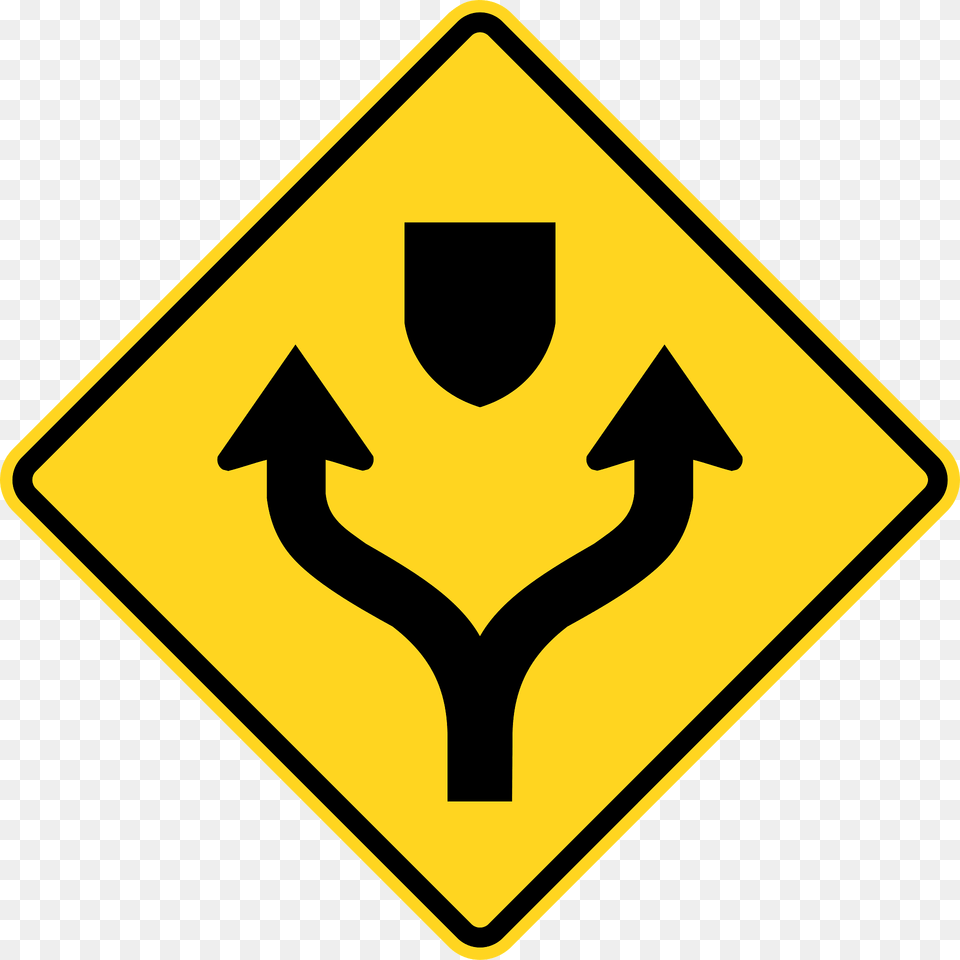 Pass Oneither Side Sign In Canada Clipart, Symbol, Road Sign Free Png