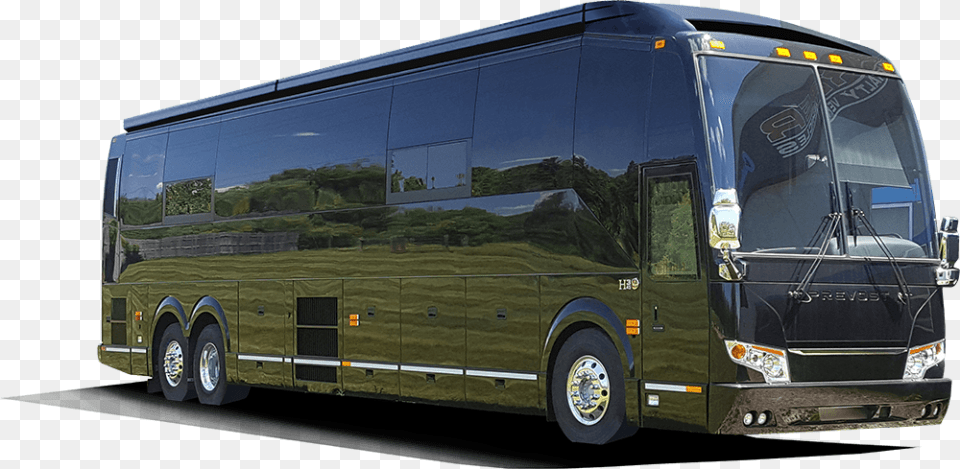 Passenger Bus Rental Houston Limo Party Shuttle Custom Prevost Bus, Transportation, Vehicle, Tour Bus, Machine Png Image