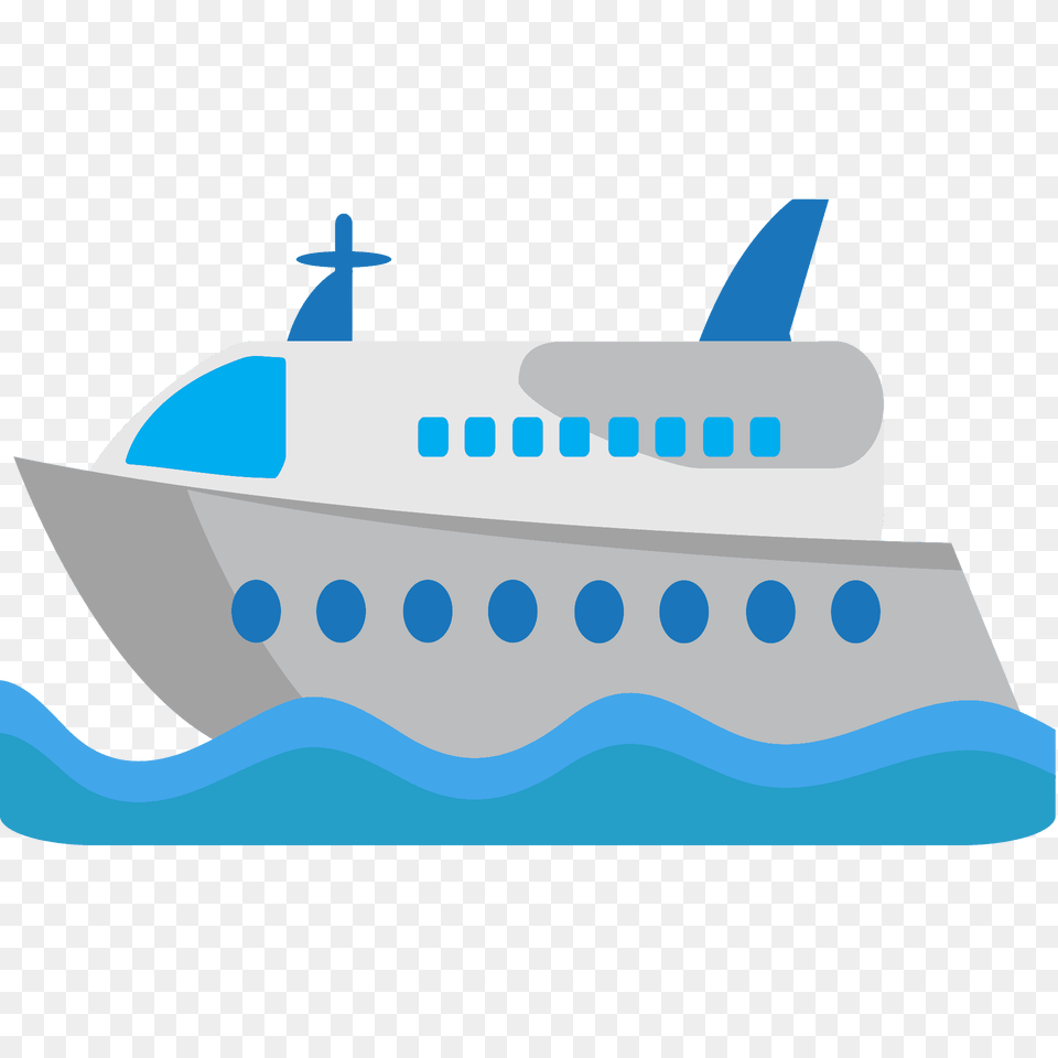 Passenger Ship Emoji Clipart, Transportation, Vehicle, Yacht, Animal Png Image