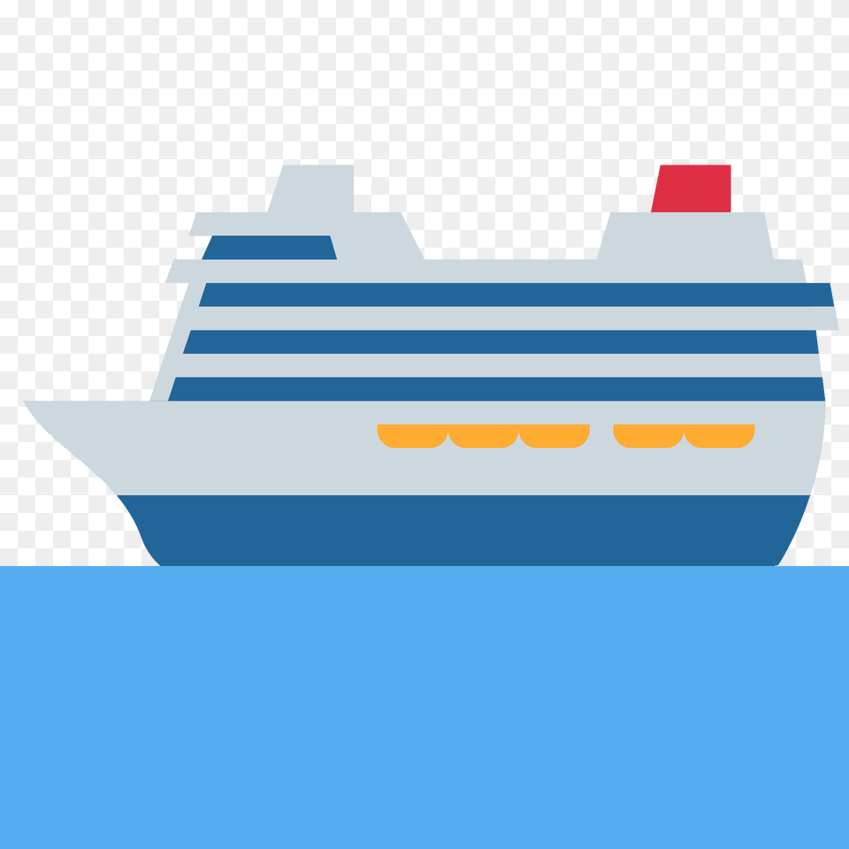 Passenger Ship Emoji Clipart, Cruise Ship, Transportation, Vehicle, First Aid Free Transparent Png
