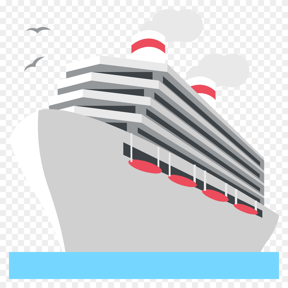 Passenger Ship Emoji Clipart, Cruise Ship, Transportation, Vehicle Png Image