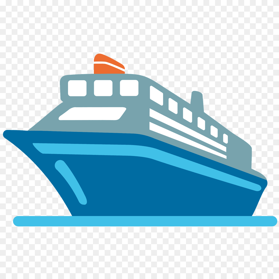 Passenger Ship Emoji Clipart, Cruise Ship, Transportation, Vehicle, Bulldozer Png
