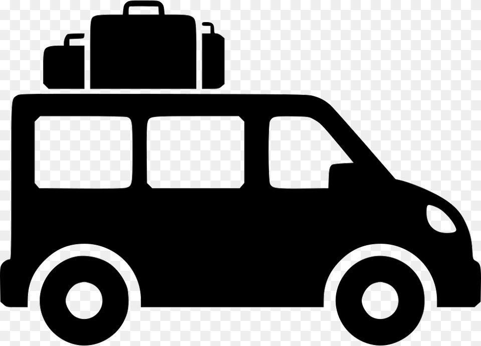 Passenger Van Mini Transport Icon Device, Tool, Stencil, Plant Free Png Download