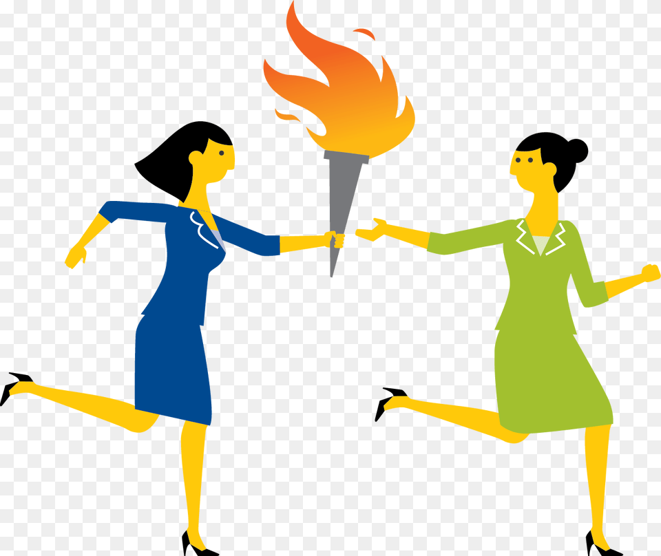 Passing The Torch Clipart Passing The Torch Meme, Light, Adult, Female, Person Free Png Download