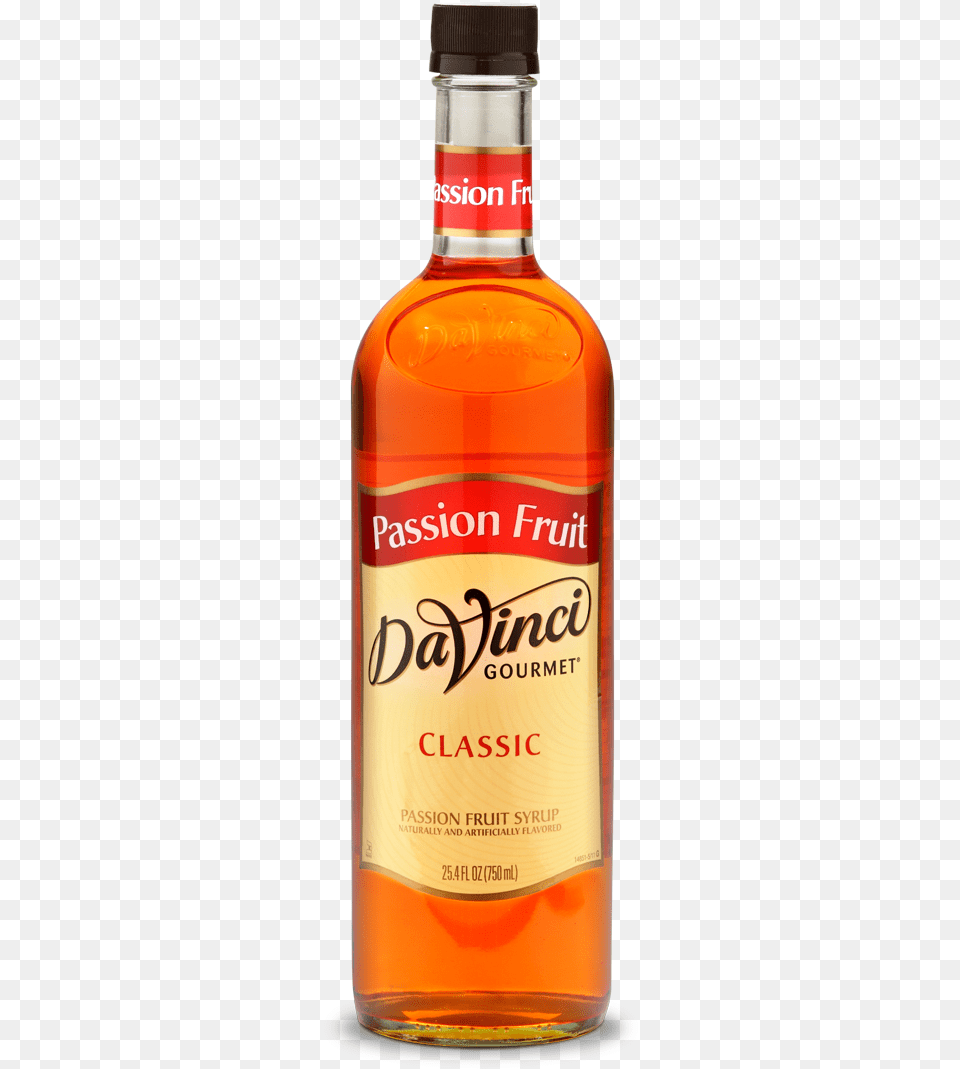 Passion Fruit C 750ml G Davinci French Vanilla Syrup, Alcohol, Beverage, Liquor, Whisky Png Image