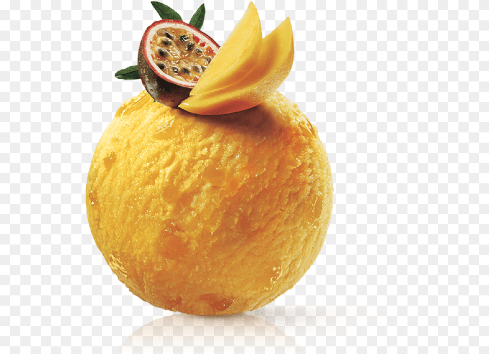 Passion Fruit Sorbet Ice Cream, Citrus Fruit, Food, Plant, Produce Free Png Download