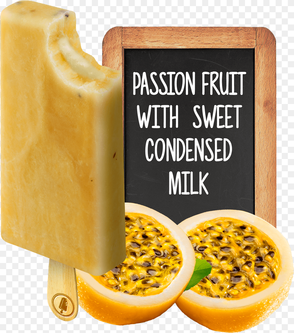 Passion Fruit With Sweet Condensed Milk Paletas In Usa, Food, Plant, Produce Png Image