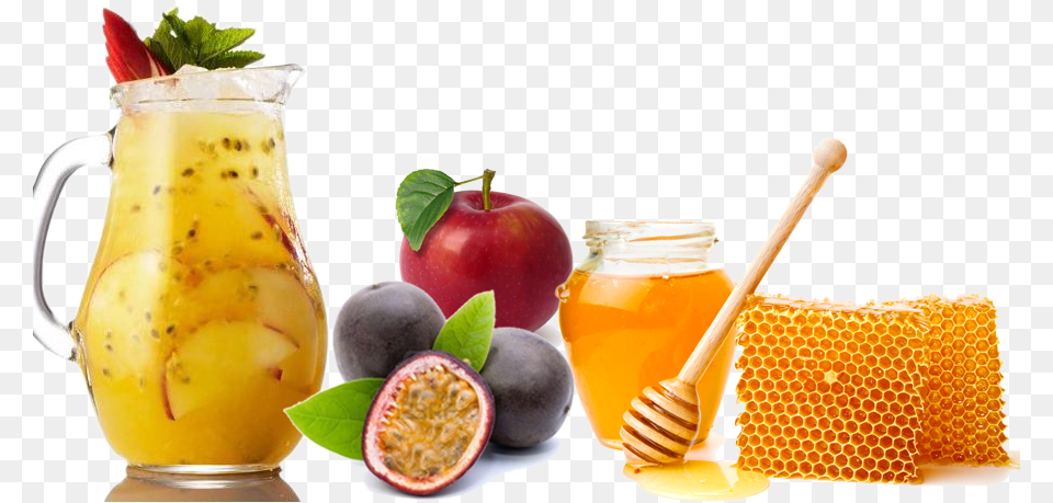 Passion With Honey Juice Fruit Juice And Honey, Food, Apple, Plant, Produce Free Transparent Png