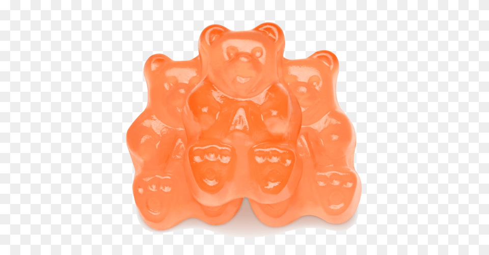 Passionate Peach Gummi Bears, Food, Jelly, Sweets Free Png Download