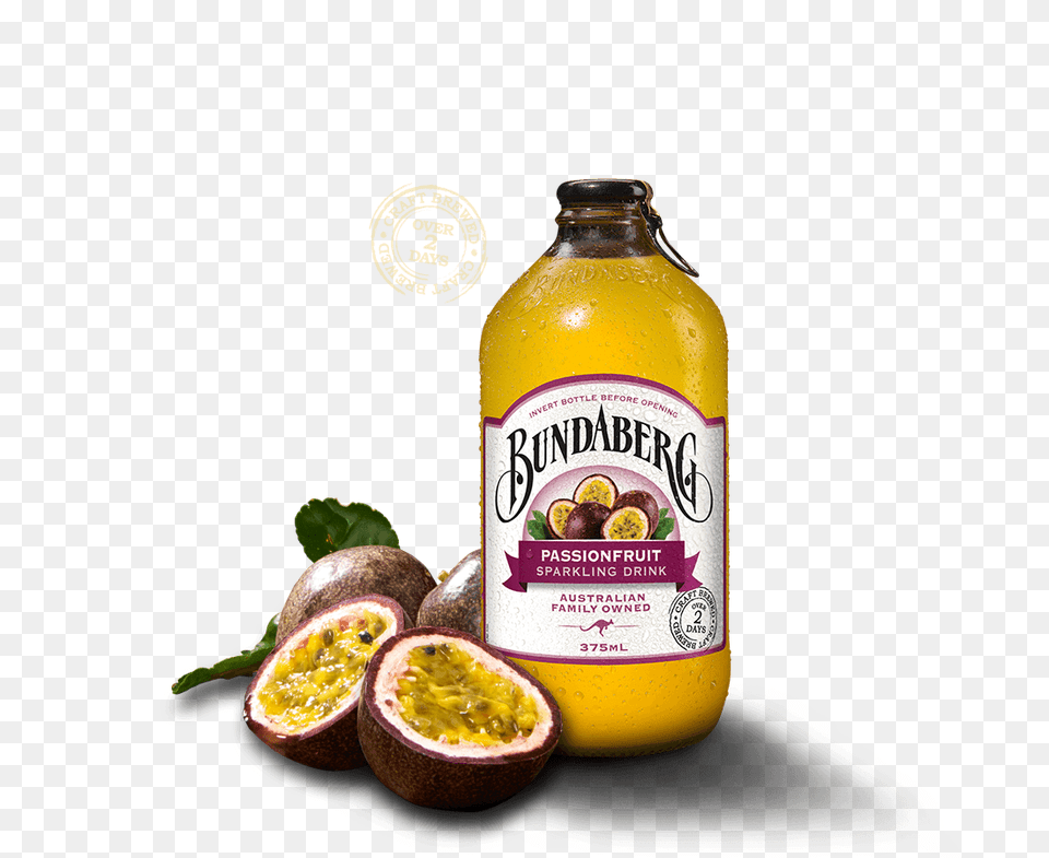 Passionfruit Soft Drink Bundaberg Brewed Drinks, Beverage, Juice, Food, Fruit Png